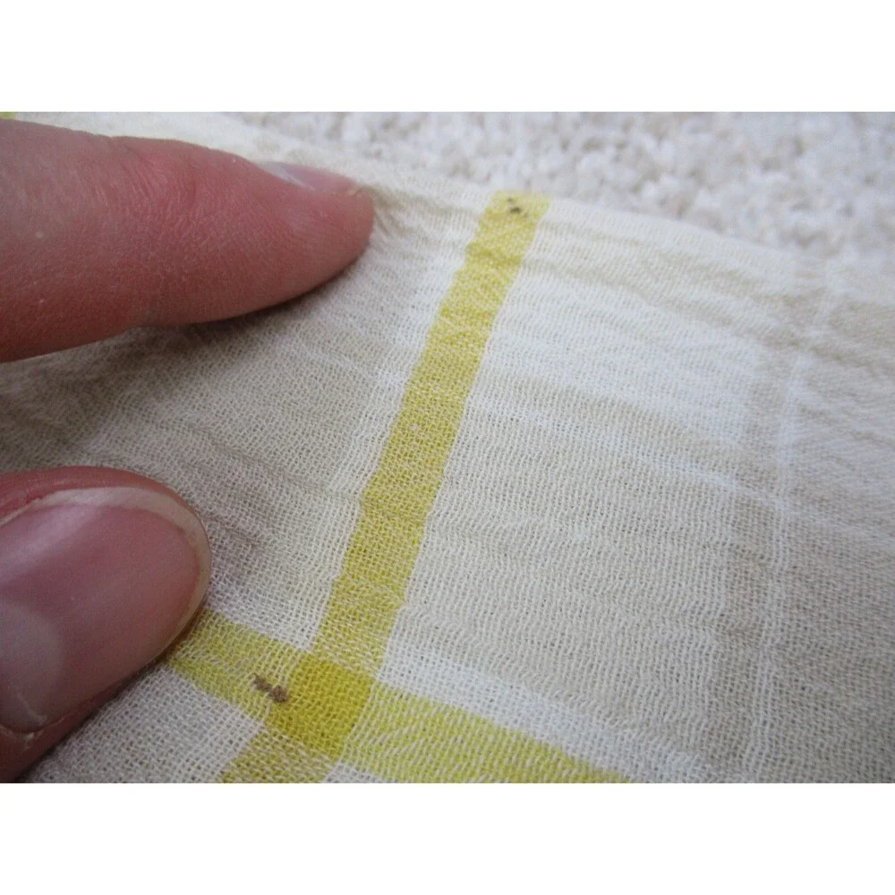 Patagonia Shirt Men Large White Yellow Plaid Steersman Hiking Casual Button Up * - Picture 6 of 14